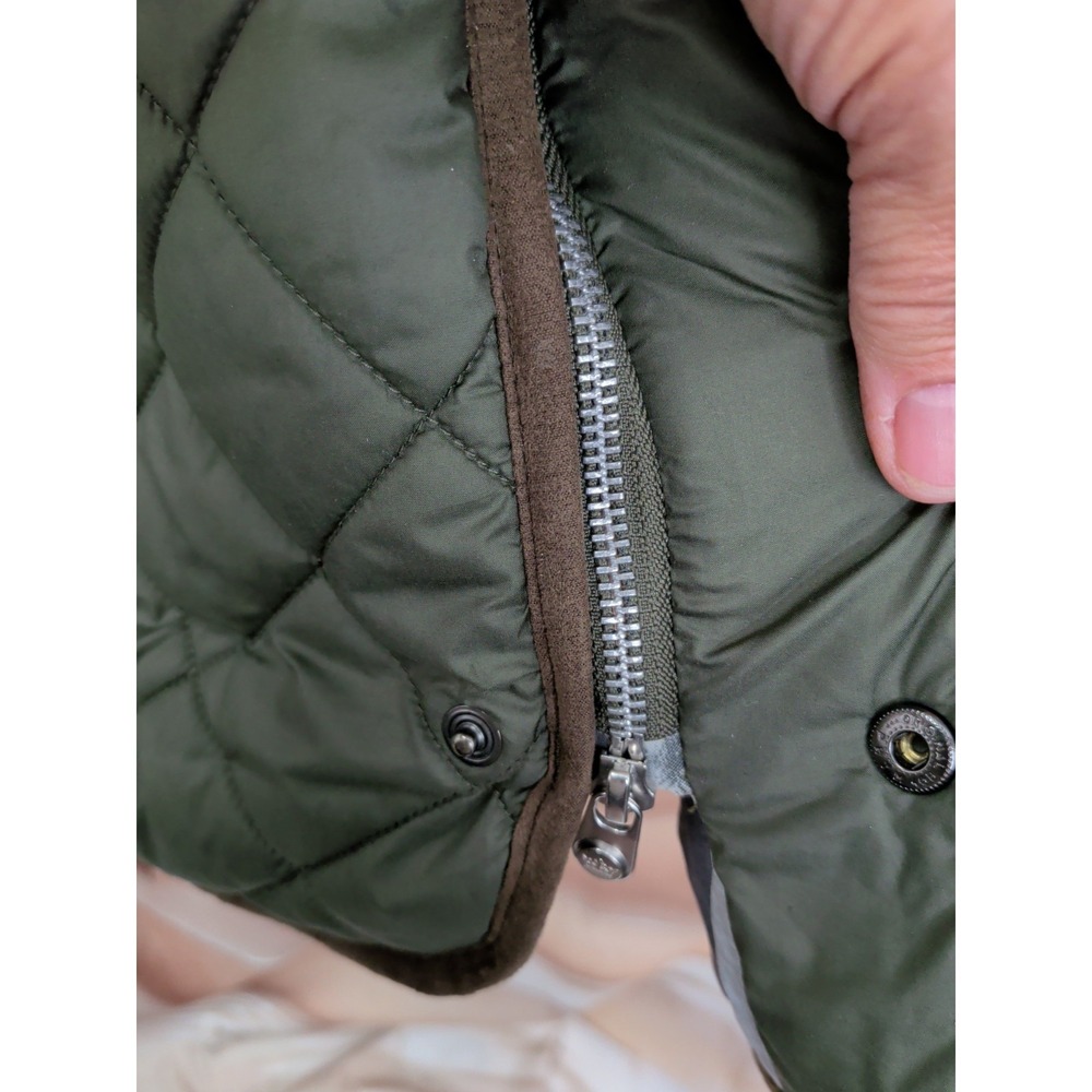Peter Millar Essex Quilted Travel Vest Olive Green - Picture 4 of 9